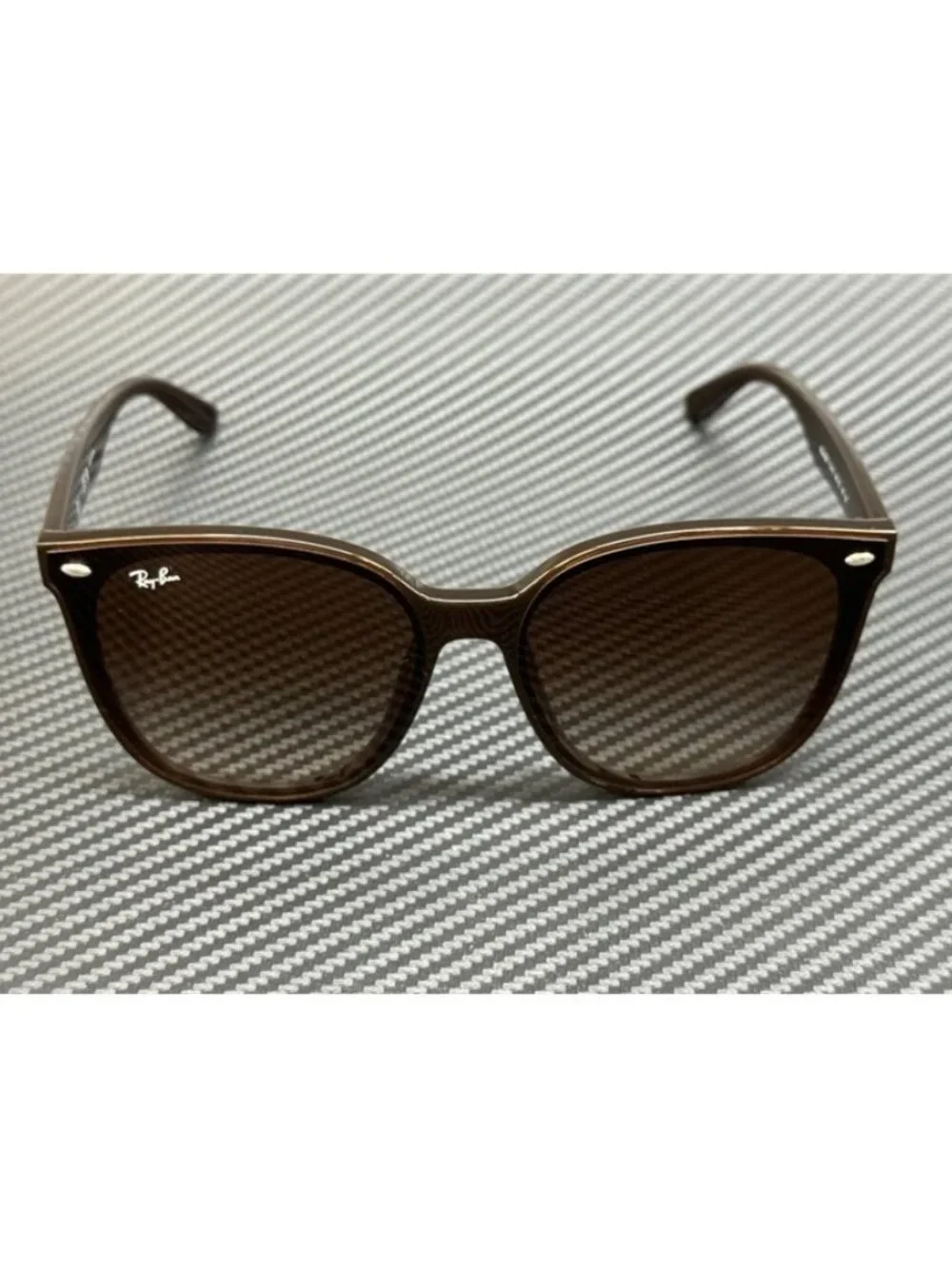 New Ray-Ban Men Transparent Brown Sunglasses 66-15-145